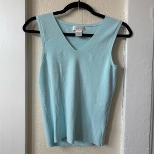 Worthington Sky Blue V-Neck Tank Top